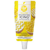 ICING POUCH YELLOW 8 OZ. WITH TIP