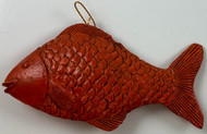 FISH ORNAMENT 4" CORAL