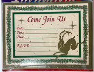 INVITATIONS REINDEER GOLD "COME JOIN US"