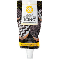 ICING POUCH BLACK 8 OZ. WITH TIP