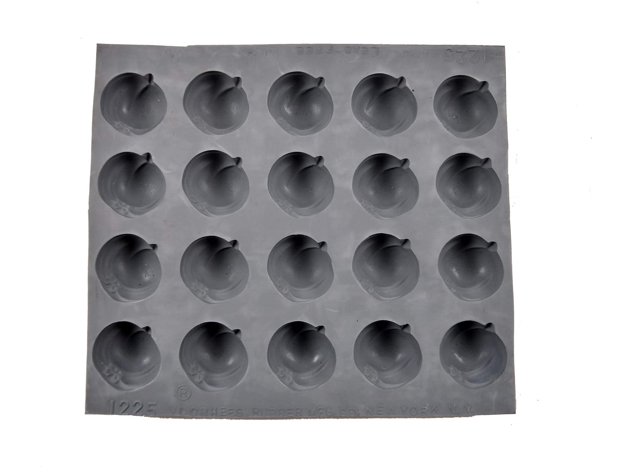 RUBBER CANDY MOLDS APPLE/PUMPLIN 20 CAVITIES Cake Supplies for Less