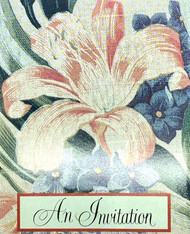 INVITATIONS FLORAL LILLY AND BLOSSOMS 8 CT
