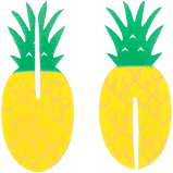 WAFER DECORATION PINEAPPLE 12  CT
