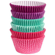 BAKING CUPS PINK,TURQUOISE, PURPLE 150 CT