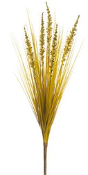 MILLET GRASS BUSH PlLASTIC 28" MUSTARD