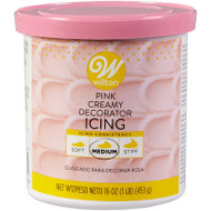 ICING CAN PINK DECORATOR CREAMY  1 LB.