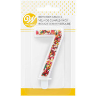 TRENDY BIRTHDAY NUMERAL CANDLE-7