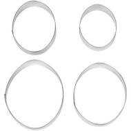 COOKIE CUTTERS OVAL NESTED 4 PC