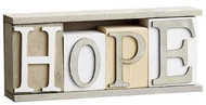 TABLE TOP LETTERS DISPLAY HOPE 9.5 in.