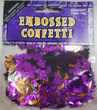 CONFETTI  HALLOWEEN EMBOSSED 1/2 OZ.