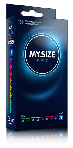 MY.SIZE PRO 72 mm condom (10 pack)