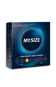 MY.SIZE 53 mm condom (3 pack)