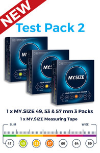 MY.SIZE Test Pack 2 - 49 mm, 53 mm & 57 mm 3 packs