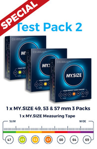 Special - MY.SIZE Test Pack 2 - 49 mm, 53 mm & 57 mm 3 packs