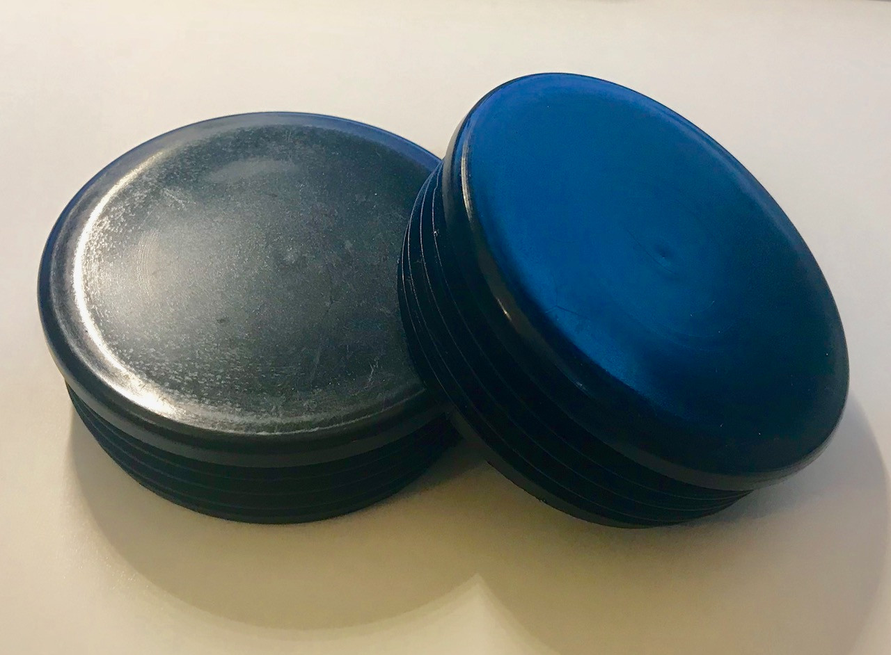 (Pack of 4) 3" OD ROUND Plastic CAP PLUGS (1418 Ga Fits ID 2.83