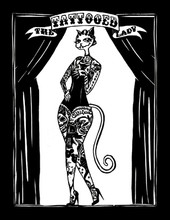 Tattooed Lady T-Shirt by Brittney Maynard