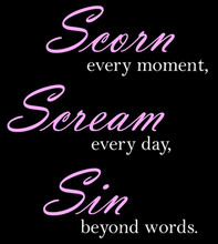 Scorn, Scream, Sin T-Shirt