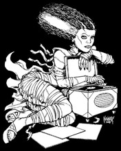 Bride with Vinyl T-Shirt by Todd Kennedy