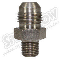 -6 AN Male to 1/8 NPT Male Adapter - Steel
