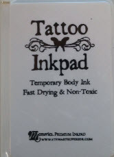 Black Tattoo Temporary Body Ink Pad