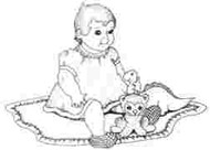 Baby Girl on Blanket - 137M02