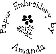 Paper Embroidery Custom Rubber Stamp