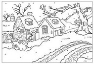 Snowy Cottages Embossing Folder