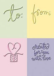 To From Embossing Folder Set