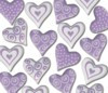 Lilac Heart Throb Brads