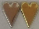 Country Heart Gold & Silver Brads