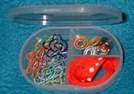 Small Oval 3 Compartment Container
