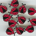 Ladybug Brads