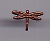 Dragonfly Brushed Copper Brads