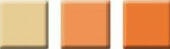 Orange Monochromatic Square Mini Brads