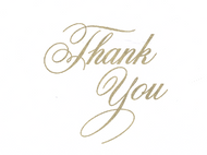 Thank You Gold Note Cards