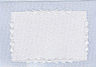 Metallic Blue & Silver Note Cards