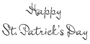 Happy St. Patrick's Day Rubber Stamp - 200H02