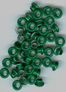 Christmas Green Round Eyelets Package of 100