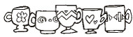 Deco Coffee Cups - 148M05