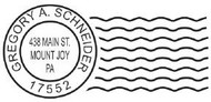 Custom Self Inking Postmark Address Stamp