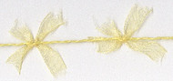 Yellow Organdy Bow Cord