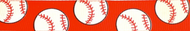 Baseball Grosgrain Ribbon