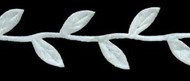 White Leafy Vine Ribbon