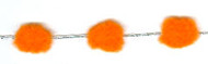 Orange Pom Pom Cord