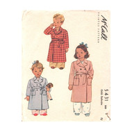 Vintage McCalls 5431 Sewing Pattern