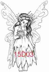 Bridal Fairy Rubber Stamp - 15D03