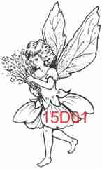 Skipping Fairy Rubber Stamp - 15D01