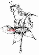 Horse Fairy Rubber Stamp - 24D06
