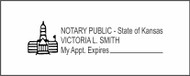 Kansas Notary Custom Rubber Stamp
