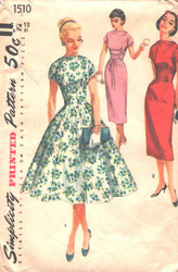 Vintage Simplicity 1510 Sewing Pattern Size 13